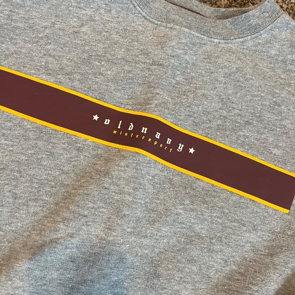 Old Navy vintage winter sport ski graphic crew neck boys size 14 - Picture 2 of 4